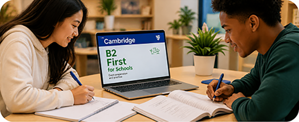 Jóvenes preparando Cambridge B2 First for Schools
